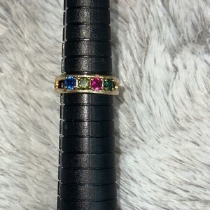 Multi-Color Gemstone Ring size 6